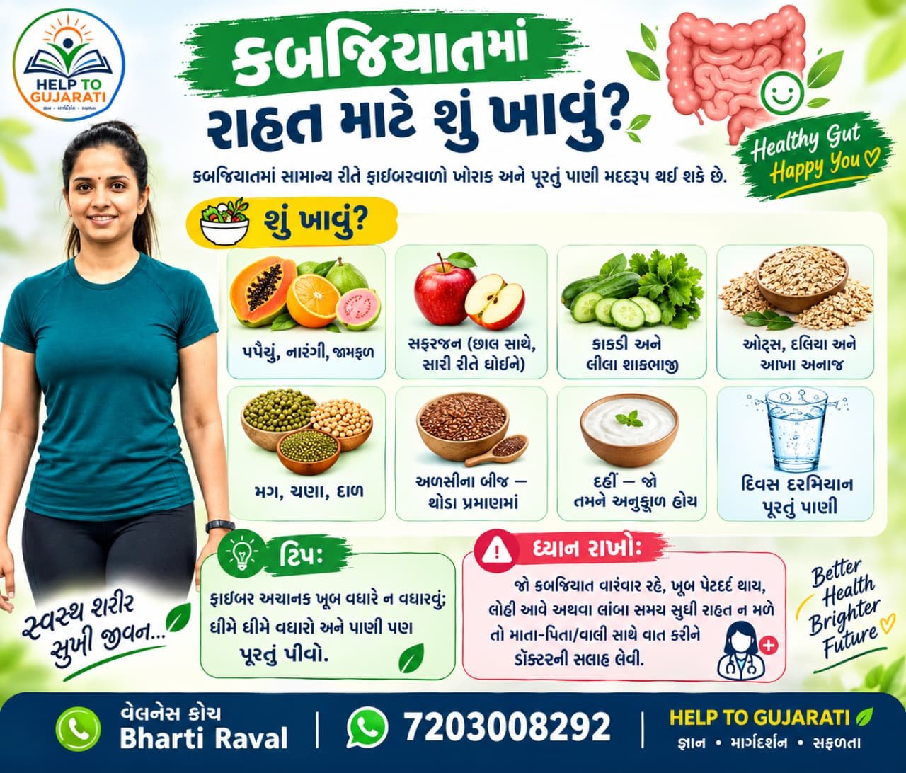 કબજિયાતથી રાહત માટે ફાઈબરયુક્ત ખોરાક અને ફળો