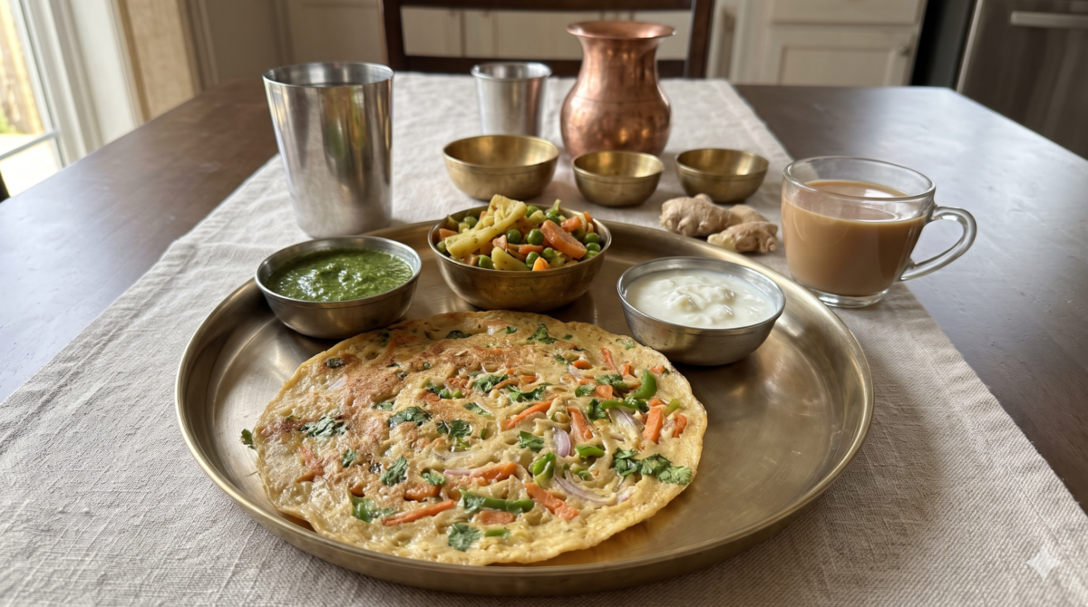 ડાયાબિટીસમાં સવારે નાસ્તામાં મગની દાળનો ચીલો અને શાકભાજી